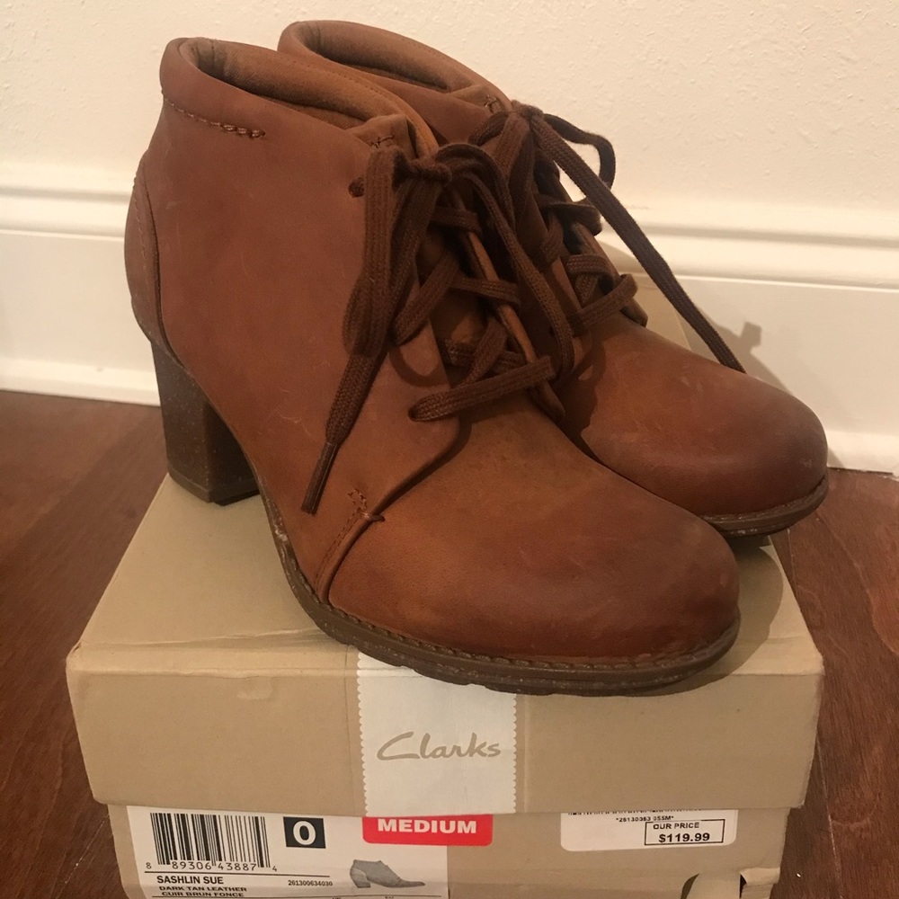 Clark’s heeled bootie